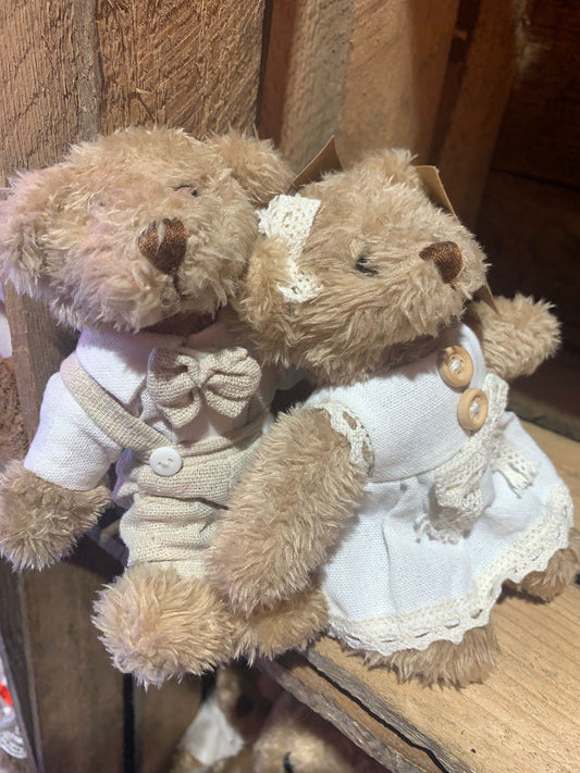 Duo trouwkoppeltje - 2 knuffels "La Galleria"
